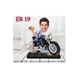 Kişiye Özel Ahşap Biblo - Motor Kullanan Erkek Karikatür Biblo 4