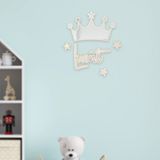Kişiye Özel Ahşap Gümüş Pleksi Kral Tacı Duvar Süsü – 30X30 cm Isimli Bebek Çocuk Odası Dekorukişiye Özel Ahşap Gümüş Pleksi Kral Tacı Duvar Süsü – 30X30 cm Isimli Bebek Çocuk Odası Dekoru