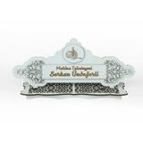 Kişiye Özel Ahşap Masa İsimliği
