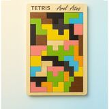 Kişiye Özel Ahşap Tetris Puzzle – Renkli Blok Oyunu