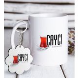 Kişiye Özel Anahtarlık ve Mesleki Çaycı Beyaz Kupa