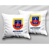 Kişiye Özel Astsubay Jandarma Iki Adet Iki Tarafı Baskılı Yıkanabilir Yastık Kırlent Kılıfı - Krem - 43x43