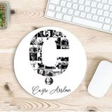 Kişiye Özel Atatürk Resimleri İle Bezenmiş Ç Harfli İsimli Baskılı Mousepad