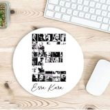 Kişiye Özel Atatürk Resimleri İle Bezenmiş E Harfli İsimli Baskılı Mouse Pad