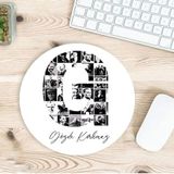 Kişiye Özel Atatürk Resimleri İle Bezenmiş G Harfli İsimli Baskılı Mouse Pad
