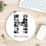 Kişiye Özel Atatürk Resimleri İle Bezenmiş H Harfli İsimli Baskılı Mouse Pad