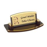 Kişiye Özel Atatürk Tasarımlı Masa Üstü Ahşap Masa Üstü Isimlik