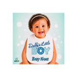 Kişiye Özel Babasının Küçüğü Keten Bebek Mama Önlüğü – Yumuşak, Emici, Yıkanabilir, Özel Tasarım P071