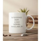 Kişiye Özel Baskılı Kupa Bardak,ön Veya Arka Yüzüne Baskı Yapılabilir, Isim/logo Veya Görsel Iletebilirsiniz - Beyaz
