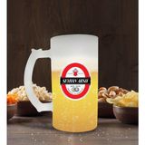 Kişiye Özel Bira Logolu Buzlu Cam Bira Bardağı 50cl-1