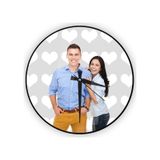 Kişiye Özel Cam Duvar Saati 27 Cm. - 019 Çok Renkli