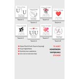 Kişiye Özel Çikolata Etiketi Düğün, Nişan, Söz, Kına, Baby Shower, Doğum Günü Sticker 75 Adet
