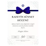 Kişiye Özel Davetiye - Sünnet Davetiye - Sünnet Davetiyesi ( Zarflı) ( 50 Adet) Model 3
