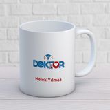 Kişiye Özel Doktor Derece Kalp Kupa Bardak