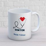 Kişiye Özel Doktor Stetoskop Kupa Bardak