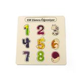 Kişiye Özel Eğitici Ahşap Çocuk Puzzle Rakamlı