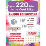 Kişiye Özel Elsa Temalı Okul Etiketi – Defter, Kalem, Kitap Etiketi 220 Adet Suya Dayanıklı, Silinmez Sticker. Renkli ve Kalıcı Yapışkanlı Etiketlerle Okul Eşyalarınızı Kolayca Ayırt Edin