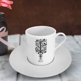 Kişiye Özel F Harfli Türk Kahvesi Fincanı (Model 1)