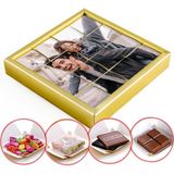 Kişiye Özel Fotoğraflı 16lı Puzzle 4 Farklı Lezzet (Gold Kutu)