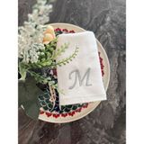 Kişiye Özel Harf Nakışlı El Havlusu-Moderntasarım - 30 x 50 cm - Antrasit - Koyu Gri - Gri