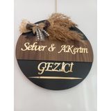 Kişiye Özel Hoşgeldiniz Yazılı Aynalı Pleksi Dekoratif Dış Kapı S Çok Renkli