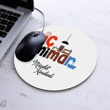 Kişiye Özel Iç Mimar Temalı Yuvarlak Mousepad - Beyaz