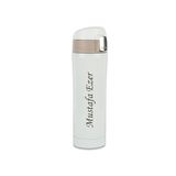 Kişiye Özel İsim Yazılabilir Hediyelik İsimli 400 mL Paslanmaz Çelik Termos Bardak Mug Kahve Çay Kilitli Kapak Thermos Matara (Beyaz)