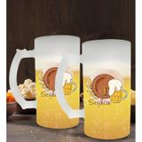 Kişiye Özel İsimli 2’li Buzlu Cam Bira Bardağı 50cl-102