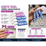 Kişiye Özel Isimli Anahtarlık – 3D Baskı Renkli Tasarım, Istediğin Isim Yazılır, Hediye Anahtarlık