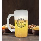 Kişiye Özel İsimli Buzlu Cam Bira Bardağı 50cl-1