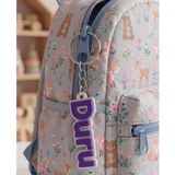 Kişiye Özel İsimli Çanta Anahtarlık/Back To School & Hediye (Mor)