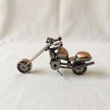 Kişiye Özel İsimli El Yapımı Metal Motosiklet Biblo - Chopper Maket Motor Erkeğe Hediye