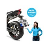 Kişiye Özel Isimli Motosiklet Plakalık 1 Adet