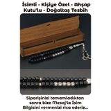 Kişiye Özel Isimli - Parlak Oniks - Doğal Taş Tesbih TSBHSKR00607