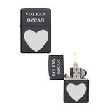Kişiye Özel Kalpli Metal Çakmak