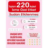 Kişiye Özel Kedi Temalı Okul Etiketi – Defter, Kalem, Kitap Etiketi 220 Adet Suya Dayanıklı, Silinmez Sticker. Renkli ve Kalıcı Yapışkanlı Etiketlerle Okul Eşyalarınızı Kolayca Ayırt Edin - sevimli kedi