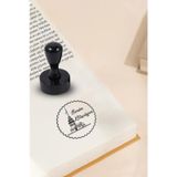 Kişiye Özel Kitap Mührü İsim Yazılı Kitap Mührü Özel Damga R5814-02
