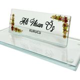 Kişiye Özel Kristal Masa Isimliği Uv Baskılı Ads-01