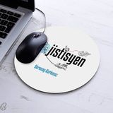 Kişiye Özel Lojistisyen Temalı Yuvarlak Mousepad - Beyaz