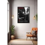 Kişiye Özel Loveflix Film Afiş Anı Tablosu, Lamine Çerçeveli Fotoğraf Baskılı Tablo - 15x21 - Siyah