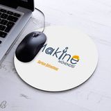 Kişiye Özel Makine Mühendisi Yuvarlak Mousepad - Beyaz