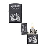 Kişiye Özel Motor Baskılı Metal Çakmak