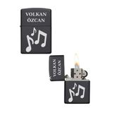 Kişiye Özel Müzik Baskılı Metal Çakmak