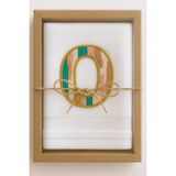 Kişiye Özel Nakışlı Havlu | Harf Işlemeli %100 Pamuk Çeyizlik & Hediyelik El Havlusu - 30 x 50 cm - Beyaz - Açık Mor