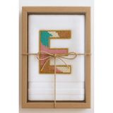 Kişiye Özel Nakışlı Havlu | Harf Işlemeli %100 Pamuk Çeyizlik & Hediyelik El Havlusu - 30 x 50 cm - Beyaz - Gold - Gümüş