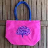 Kişiye Özel Nakışlı Plaj Çantası - Pembe