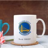 Kişiye Özel Nba Golden State Warriors Beyaz Kupa Bardak