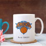 Kişiye Özel Nba New York Knicks Beyaz Kupa Bardak