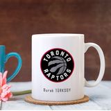 Kişiye Özel Nba Toronto Raptors Beyaz Kupa Bardak