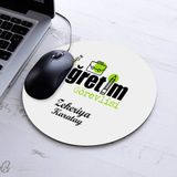 Kişiye Özel Öğretim Görevlileri Için Yuvarlak Mousepad - Beyaz